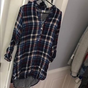 Francesca’s Flannel Dress